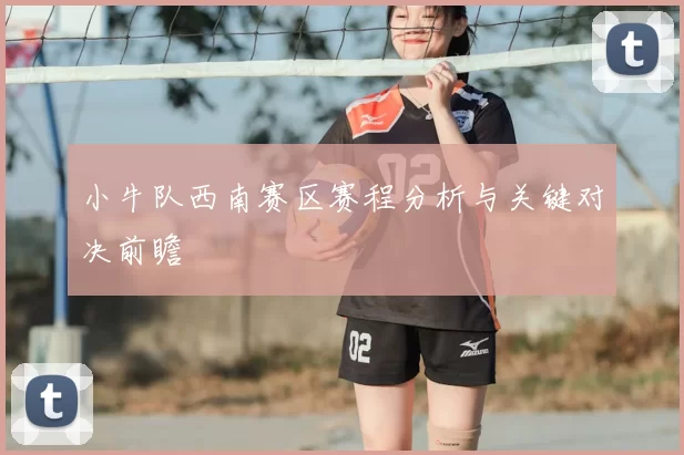 小牛队西南赛区赛程分析与关键对决前瞻
